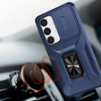 Etui do Samsung Galaxy S24, Slide Lens Lid, Niebieskie