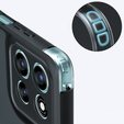 Etui do Xiaomi Redmi 15 5G / 4G, z ochroną aparatu, przezroczyste z czarnymi bokami
