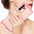 Etui do Samsung Galaxy A35 5G, Electro heart, różowe rose gold + Szkło Full Glue Ceramic