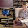 Etui z klapką CASEME do Samsung Galaxy S8, Waxy Textured, czerwone