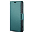 Etui do Realme 14 Pro 5G, ERBORD Glossy Litchi, portfel z klapką, zielone