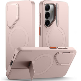 Etui do Samsung Galaxy S25, Suritch Shockproof z MagSafe – różowe