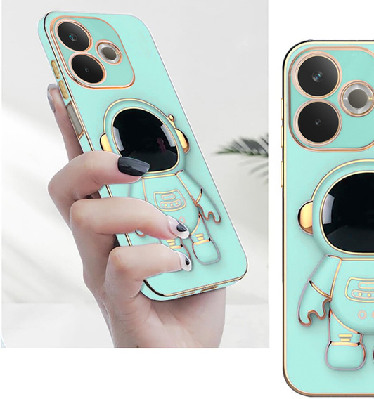 Etui do Oppo A5 Pro 5G, Astronaut, zielone