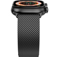 Bransoleta do Apple Watch 1/2/3/4/5/6/7/8/9/10/11/SE Ultra 1/2/3 42/44/45/46/49mm, Czarna