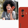 Etui do Xiaomi POCO F4 GT, Silicone Lite, czerwone
