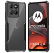 Etui do Motorola Moto G15 / Motorola Moto G15 Power, AntiDrop Hybrid, czarne