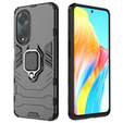Etui do Oppo A58 4G, Kickstand Ring, czarne