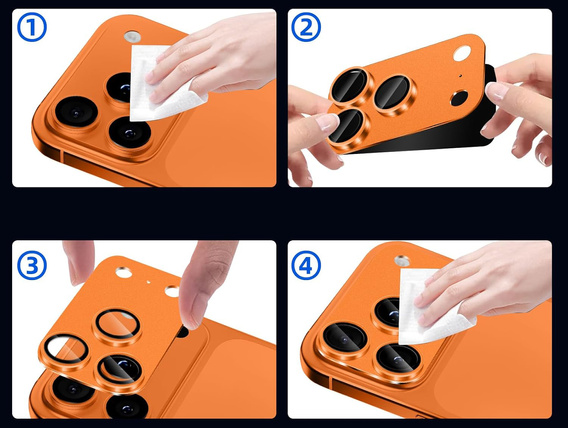 2x Szkło hartowane ERBORD na wyspę aparatów do iPhone 17 Pro