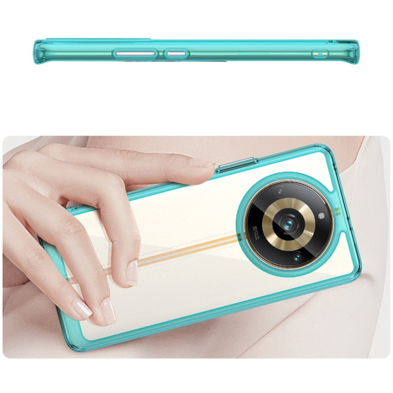 Etui do Realme 11 Pro 5G / 11 Pro+ 5G, Fusion Hybrid, przezroczyste / niebieskie