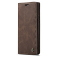 Etui CASEME do Huawei P30 Pro, Leather Wallet Case, ciemnobrązowe