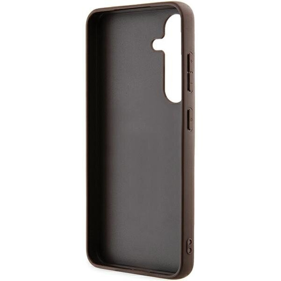Etui GUESS do Samsung Galaxy A55, 4G Big Metal Logo, brązowe