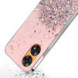 Etui do Oppo Reno8 T, Glittery, różowe