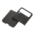 Etui Cowhide Grain do Samsung Galaxy Z Flip 3, Black