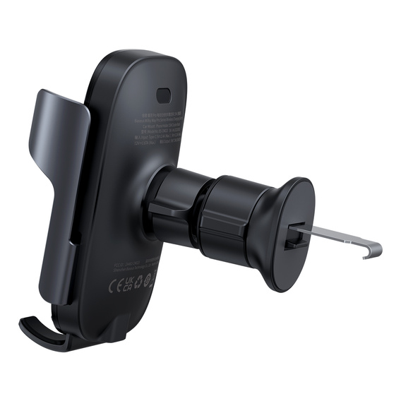 Baseus Milky Way Pro – uchwyt samochodowy z ładowaniem indukcyjnym 15 W - czarny