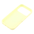 Etui silikonowe do iPhone 17 Pro Max, do MagSafe, antywstrząsowe, żółte
