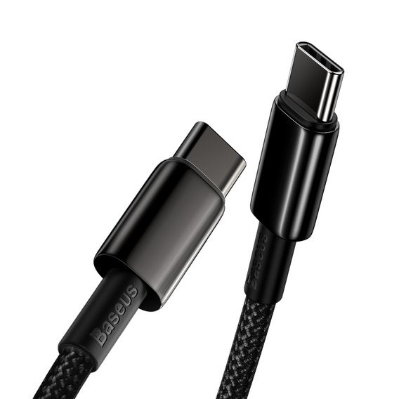 Baseus Tungsten kabel USB-C na USB-C 2 m 100 W - Czarny