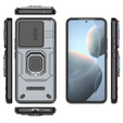Etui KickStand Camera Lens do Xiaomi Poco F6 Pro, szare
