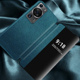 Etui do Huawei P60 Pro, z klapką Side View, niebieskie