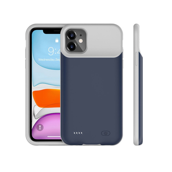 Etui z Baterią 6500mAh do iPhone 11, Niebieskie
