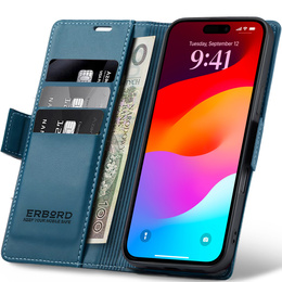 Etui portfelowe Glossy Litchi z klapką do iPhone 17 Pro Max