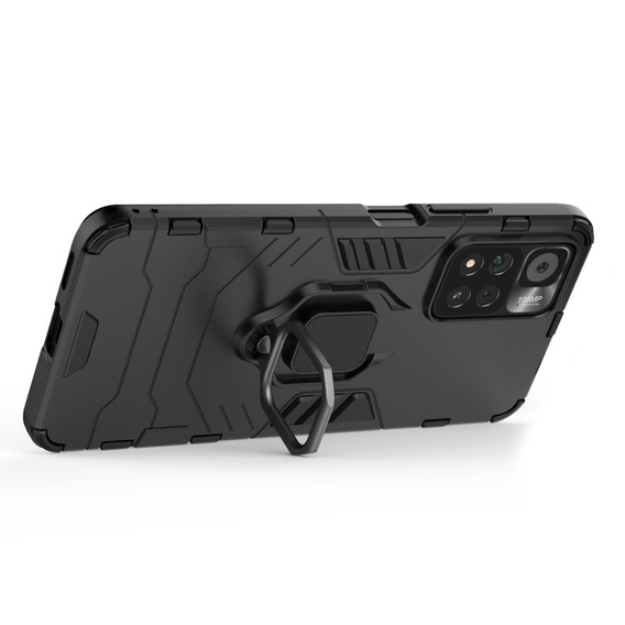 Etui do Xiaomi Poco M4 Pro 5G / Redmi Note 11S 5G, Kickstand Ring, czarne