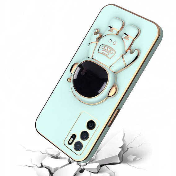 Etui do Oppo A16, Astronaut, zielone