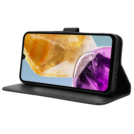Etui z klapką do Samsung Galaxy M15 5G, Wallet Smart Magnet, czarne