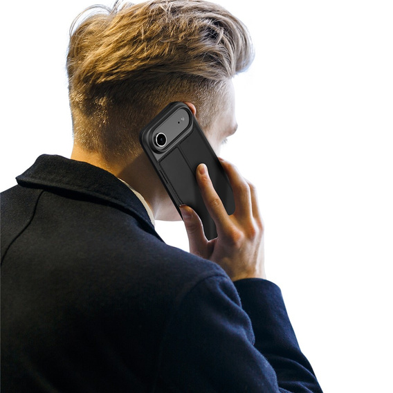 Etui Dux Ducis do iPhone 17 Air, Skin Pro, z klapką, z miejscem na kartę,  czarne