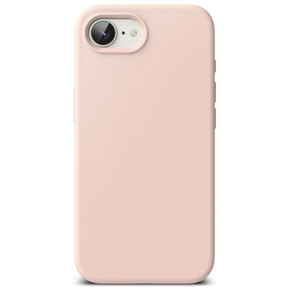 Etui Ringke do iPhone 16E, Silicone MagSafe, Różowe + Szkło Hartowane 9H