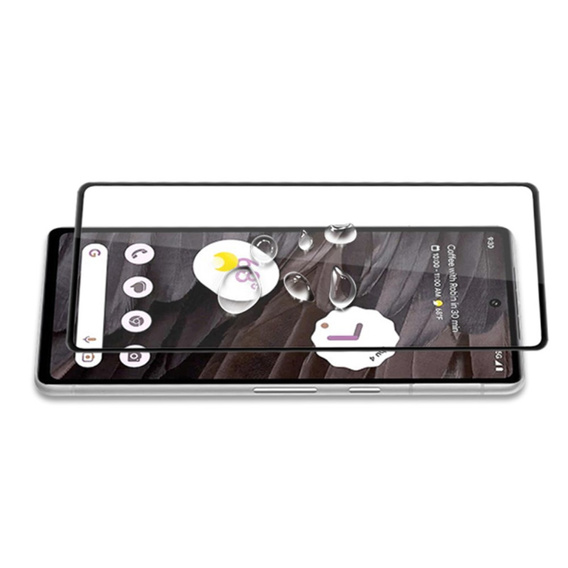 Szkło Hartowane Mocolo Full Glue do Google Pixel 8A, czarna ramka