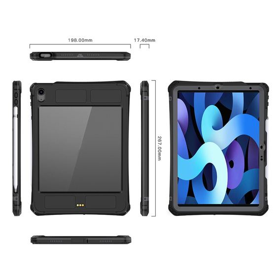 Wodoodporne etui SHELLBOX IP68 do iPad Air 11" (2020–2025) – ochrona 360° na każdą sytuację