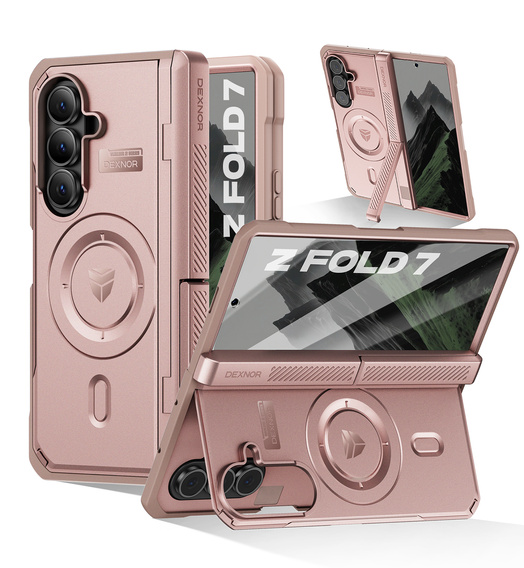 Etui pancerne Dexnor Magnetic z podwójnymi podstawkami do Samsung Galaxy Z Fold7