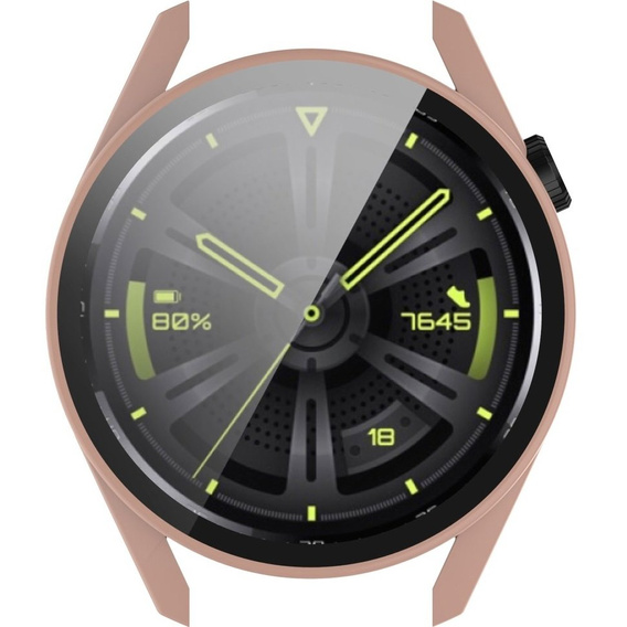 2w1 Etui + Szkło hartowane do Huawei Watch GT 3 46mm, Różowe