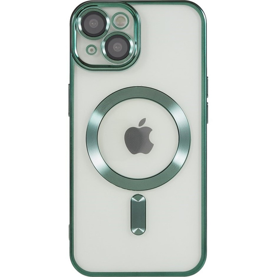 Zestaw Etui do iPhone 14, MagSafe Hybrid, zielone + Szkło