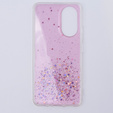 Etui do Oppo A58 4G, Glittery, różowe