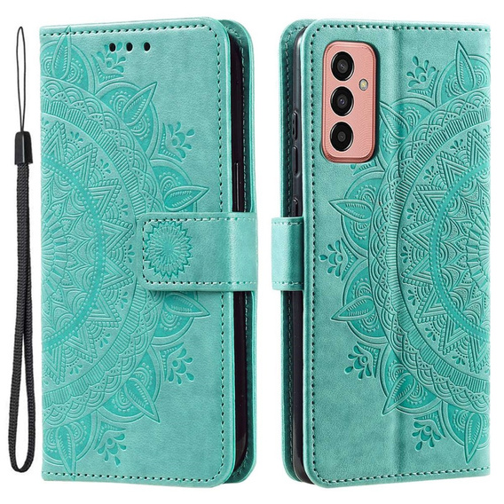 Etui z klapką do Samsung Galaxy A14 4G/5G, Mandala, zielone