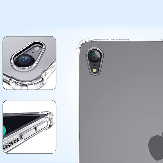Etui do iPad mini 8.3" 2021 (6 gen.) / iPad mini 8.3" 2024 (7 gen.), Nakładka przezroczysta