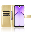 Etui z klapką do Oppo A40 / Oppo A40m, Crazy Horse Wallet, złote
