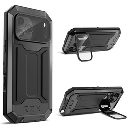 Etui pancerne  R-JUST z osłoną ekranu i podstawką do iPhone 17 Pro Max