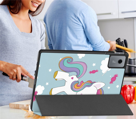 Etui do Lenovo Idea Tab 11" 2025 TB336FU TB336ZU, z funkcją podstawki, Smartcase, Jednorożec