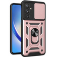 Etui pancerne do Samsung Galaxy A34 5G, CamShield Slide, różowe rose gold