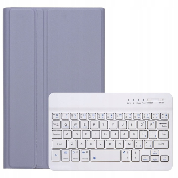 Etui z klawiaturą do Samsung Galaxy Tab S10 Lite / S10 FE / S9 FE, Leather Pen Slot, fioletowe
