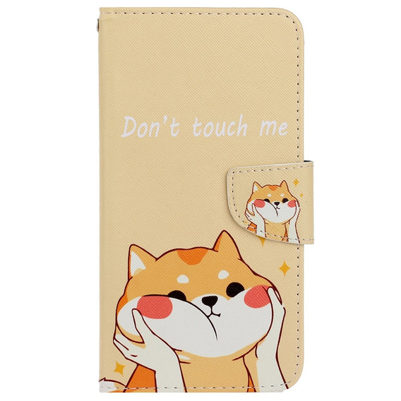 Etui z klapką do Xiaomi Redmi 13C / Poco C65, Wallet, Akita Dog kremowe