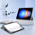 Etui do Xiaomi Pad 6S Pro 12.4, Smartcase Hybrid, z miejscem na rysik, szare