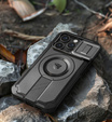 Dexnor Magnet Case – etui do iPhone 14 Pro z osłoną aparatu i podstawką - czarne