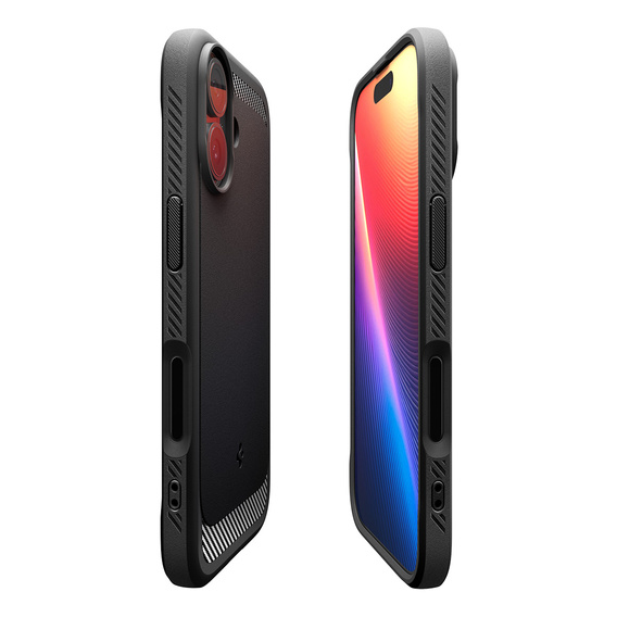 Etui Spigen Rugged Armor MagSafe do iPhone 17, Matte Black