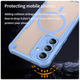 Etui pancerne do Samsung Galaxy S25 FE, do MagSafe, matowe, czarne