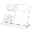Ładowarka Indukcyjna ERBORD Samsung Trio 3w1 do Smartfona, Galaxy Watch i Galaxy Buds, biała