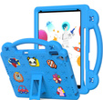 Etui do iPad 10.2" 2021/2020/2019 (9/8/7 gen.) / Air 10.5" 2019 (3 gen.) , Cute Patterns, z podstawką, Niebieskie