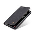 Etui CASEME do Samsung Galaxy S22 5G, Leather Wallet Case, czarne